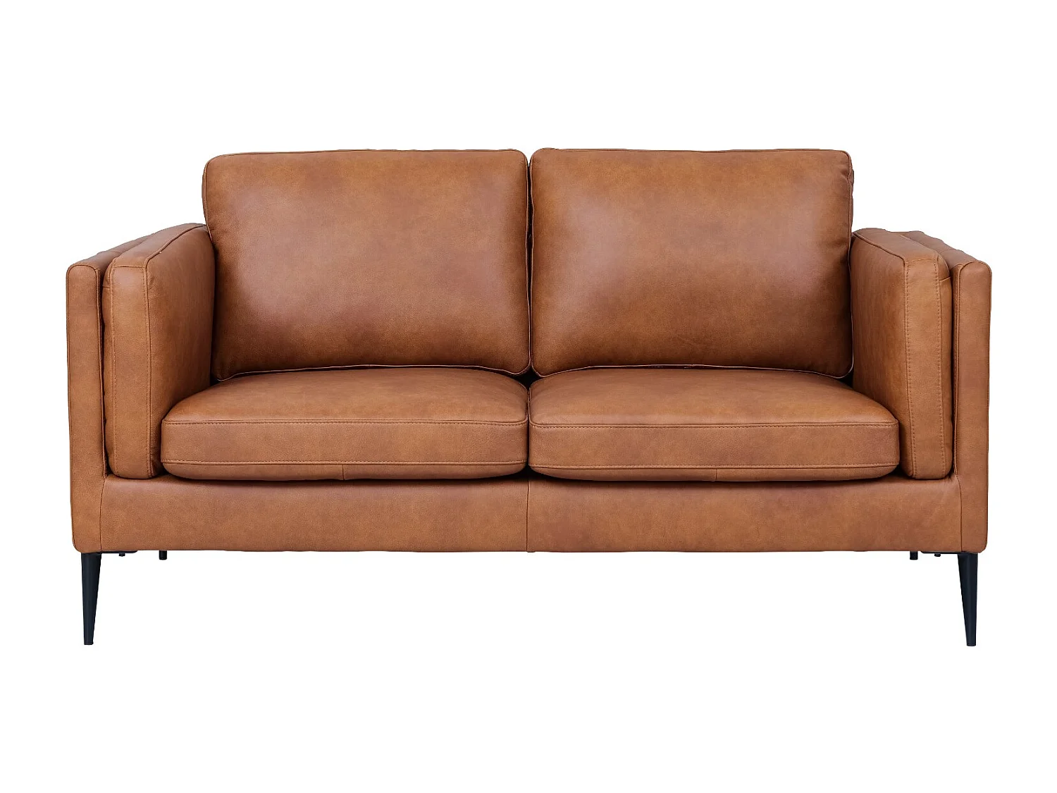 Canapé Valencia - 2 places - Cuir - Marron