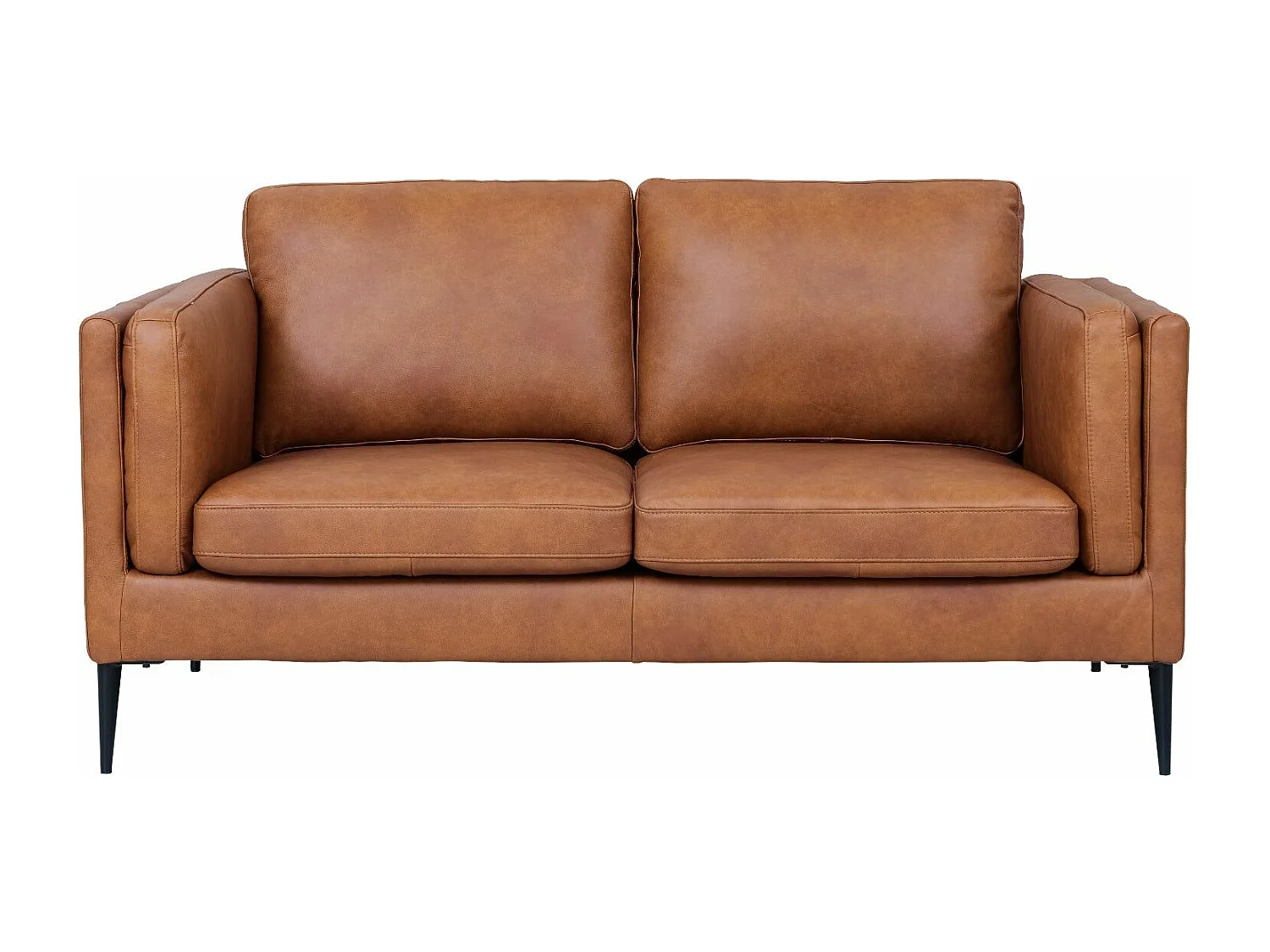 Canapé Valencia - 2 places - Cuir - Marron
