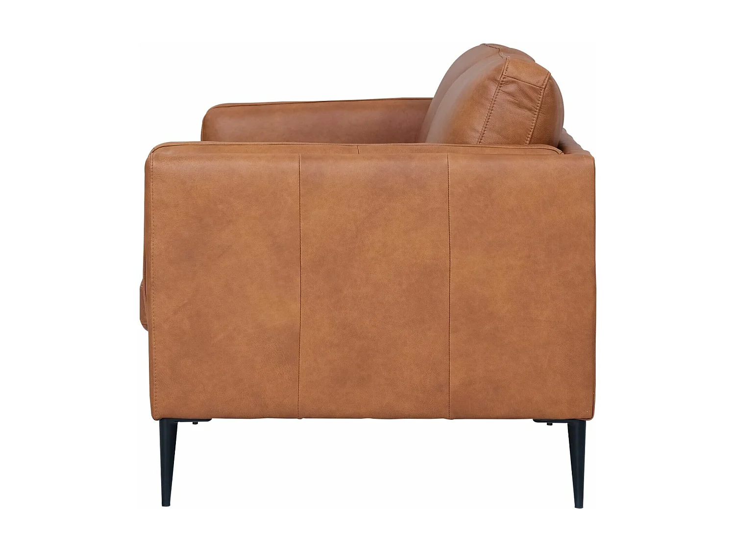 Canapé Valencia - 2 places - Cuir - Marron