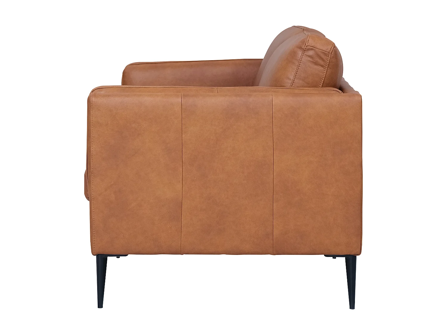 Canapé Valencia - 2 places - Cuir - Marron