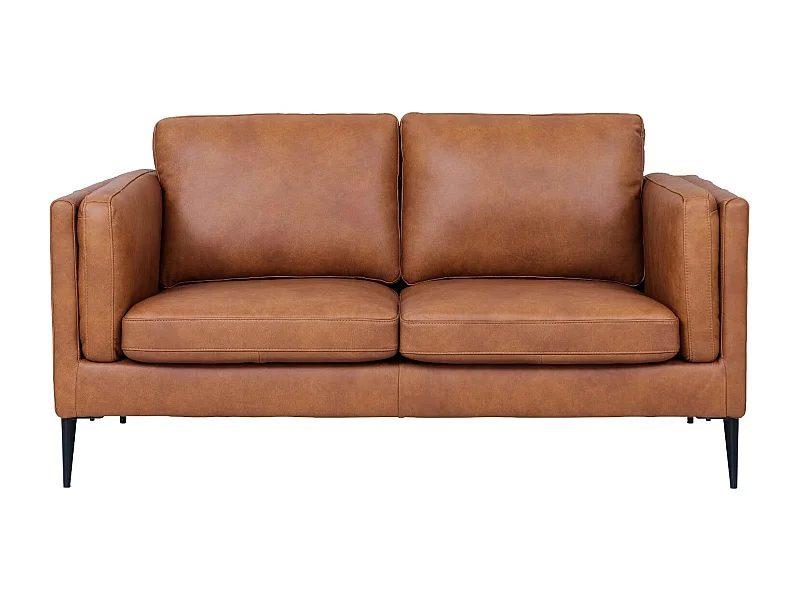Ledersofa Valencia - 2-Sitzer - Leder - Braun