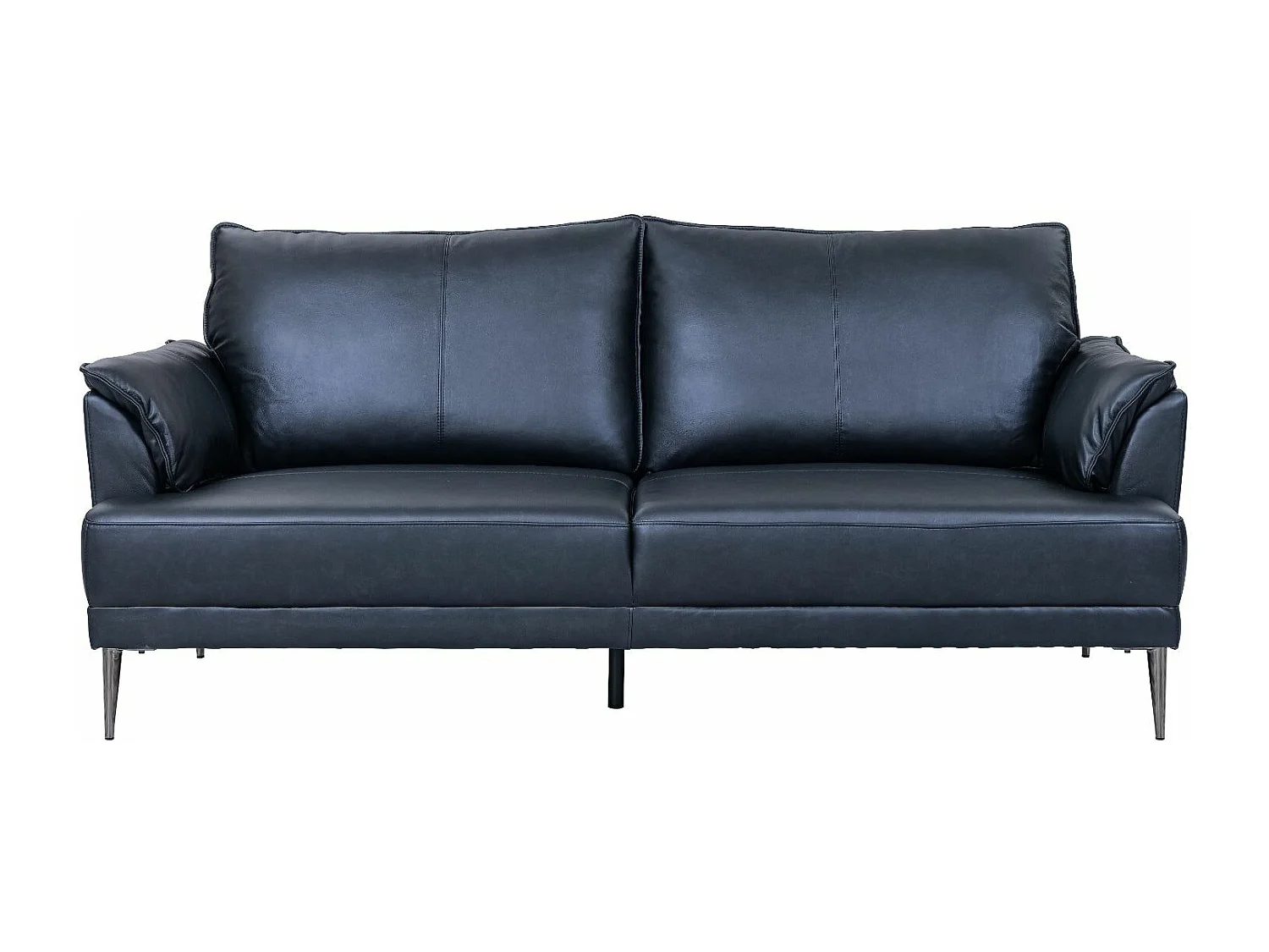 Ledersofa Soul - 3-Sitzer - Leder - Schwarz