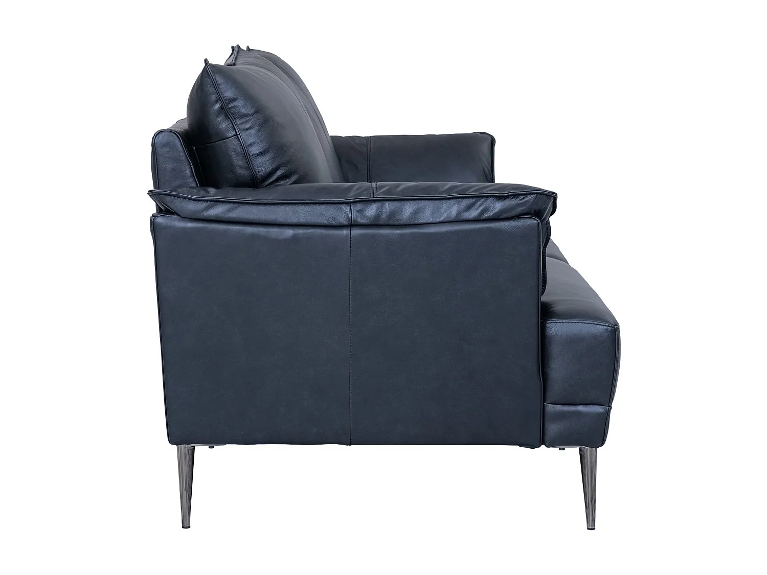 Ledersofa Soul - 3-Sitzer - Leder - Schwarz