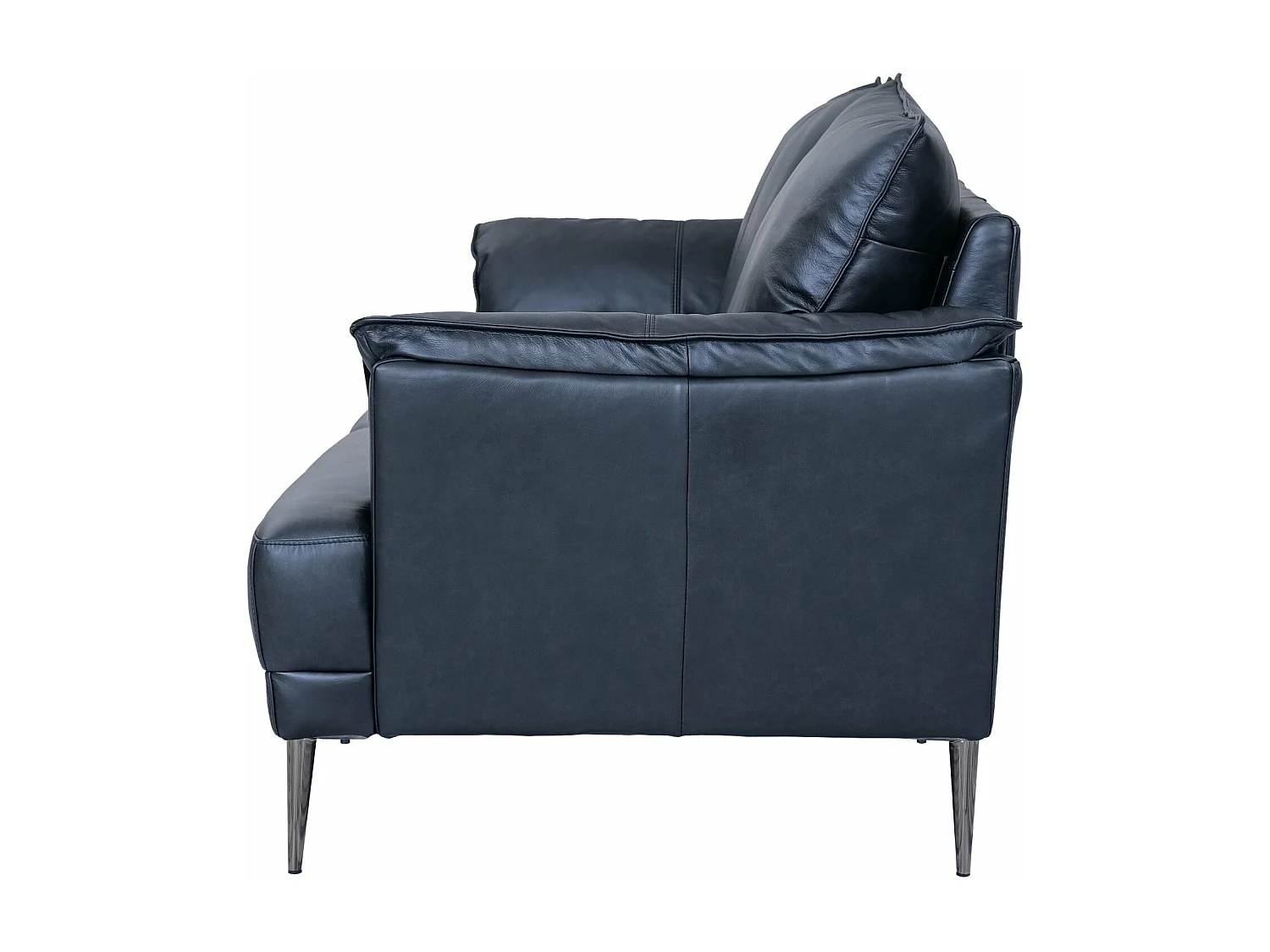Ledersofa Soul - 3-Sitzer - Leder - Schwarz