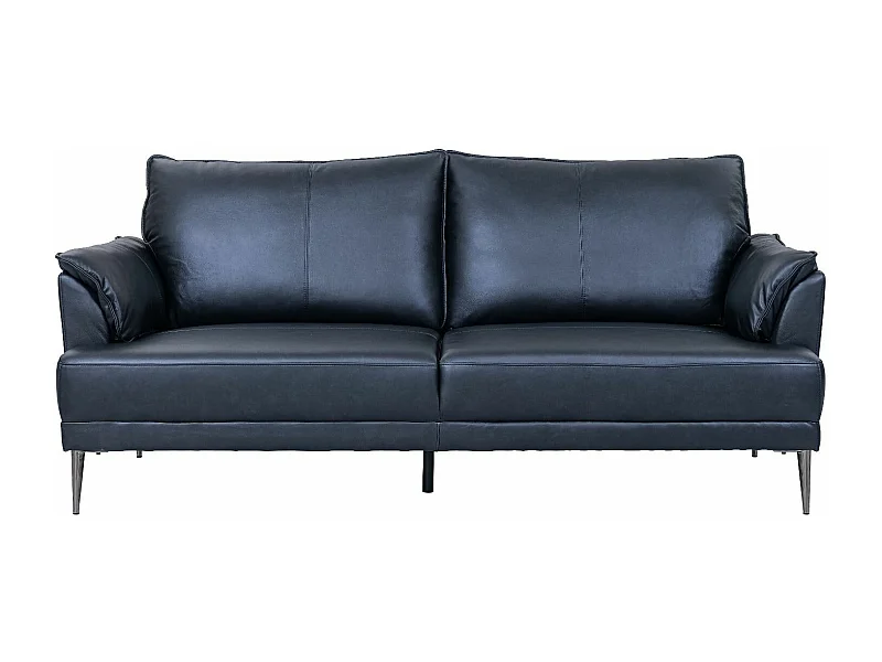 Ledersofa Soul - 3-Sitzer - Leder - Schwarz