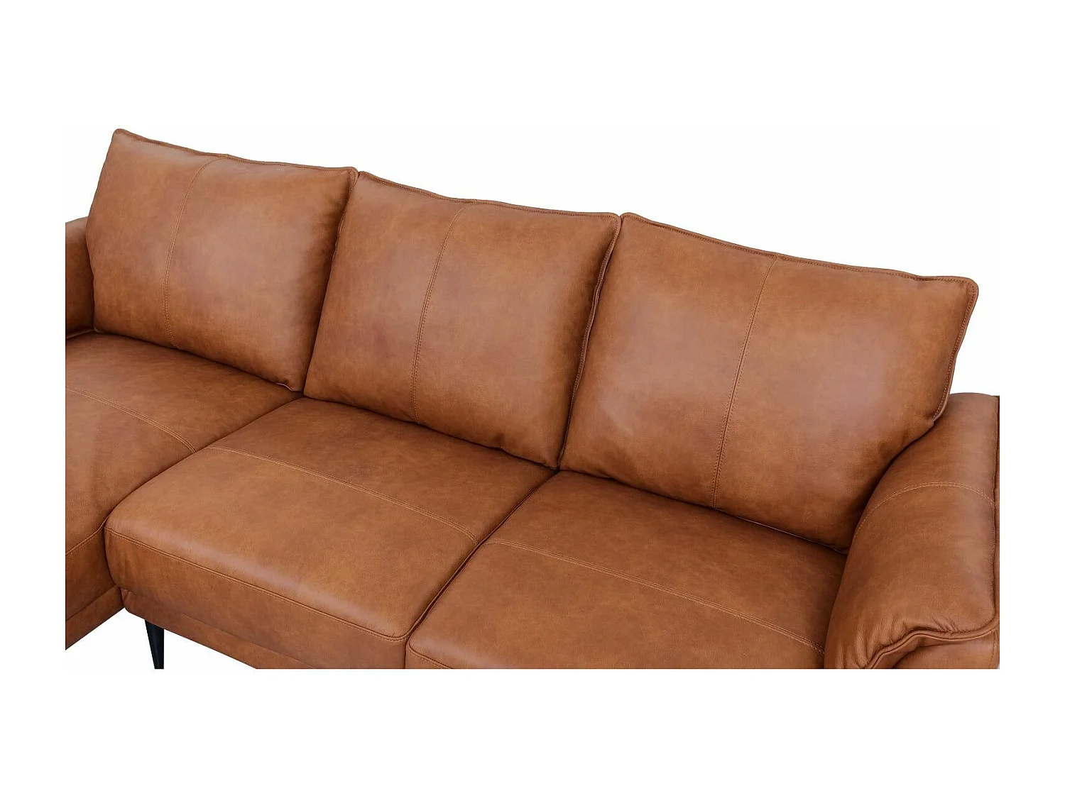 Driezitsbank Soul van leer - bruin