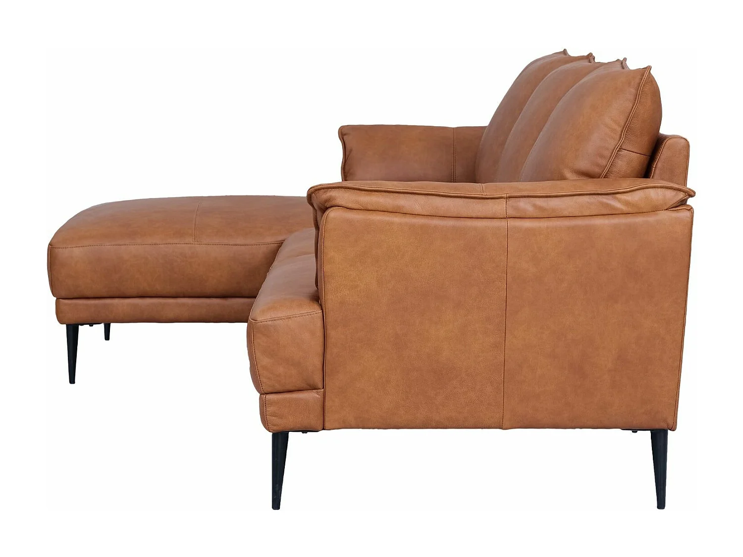 Driezitsbank Soul van leer - bruin