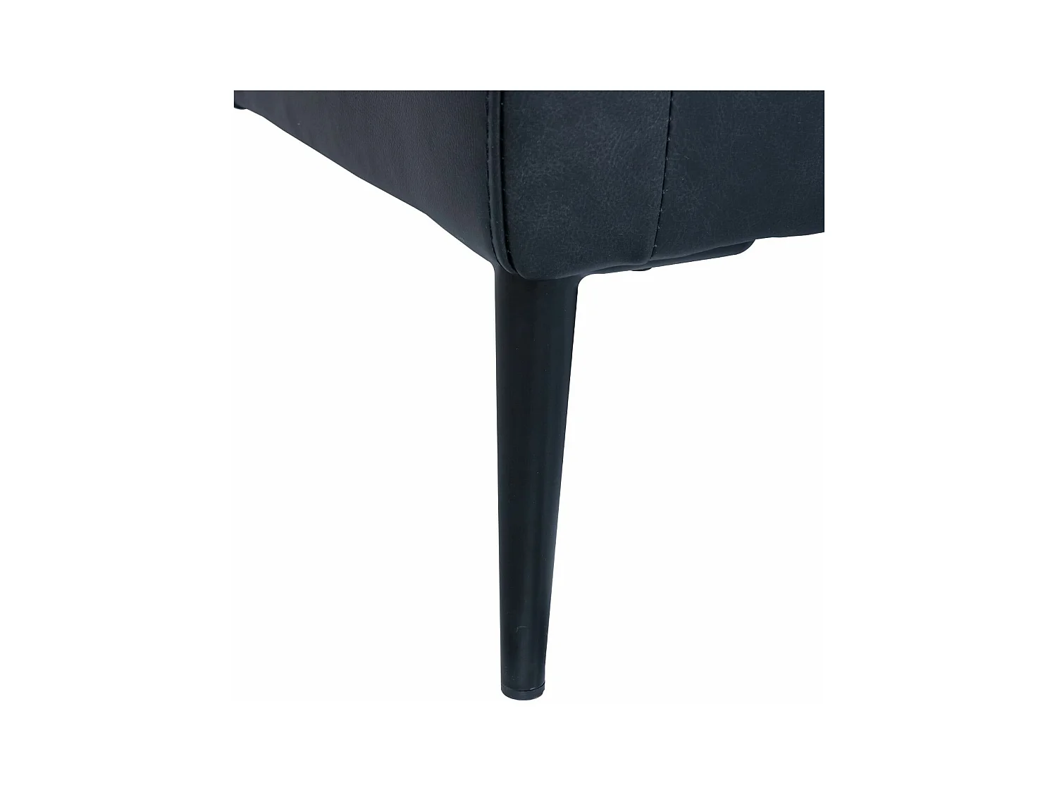 Ledersofa Valencia - 2-Sitzer - Leder - Schwarz