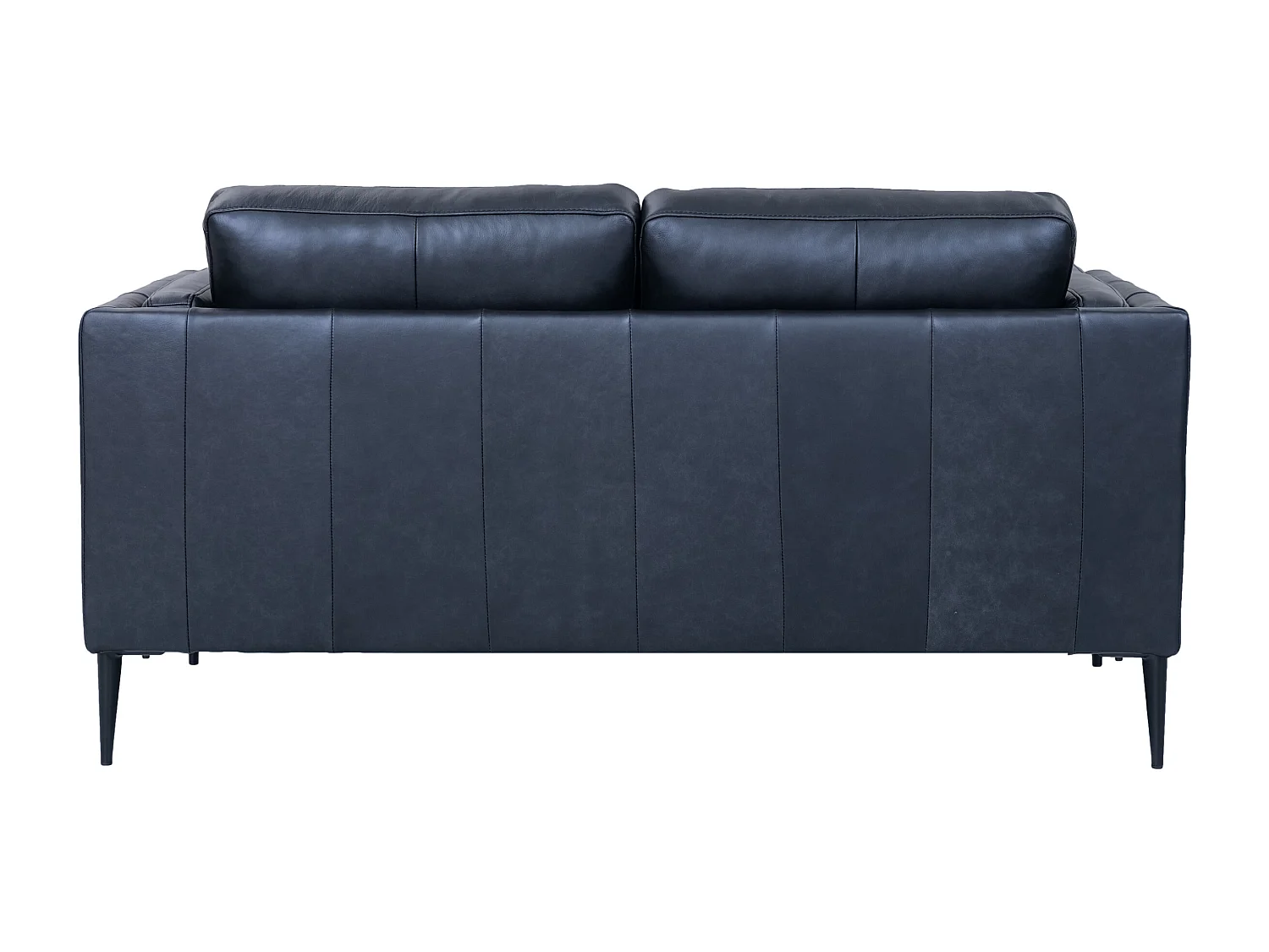 Canapé Valencia - 2 places - Cuir - Noir