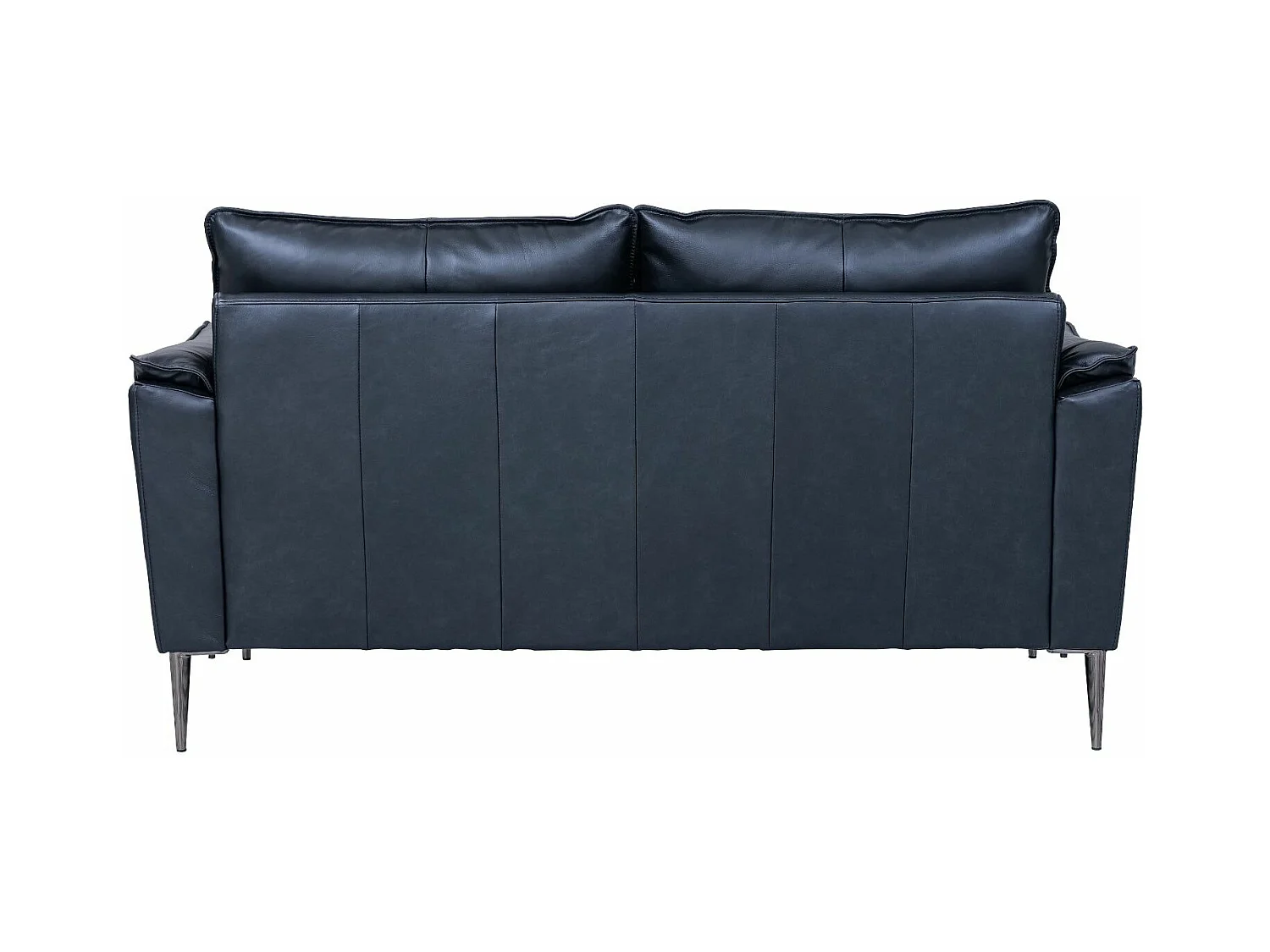 Ledersofa Soul - 2-Sitzer - Leder - Schwarz