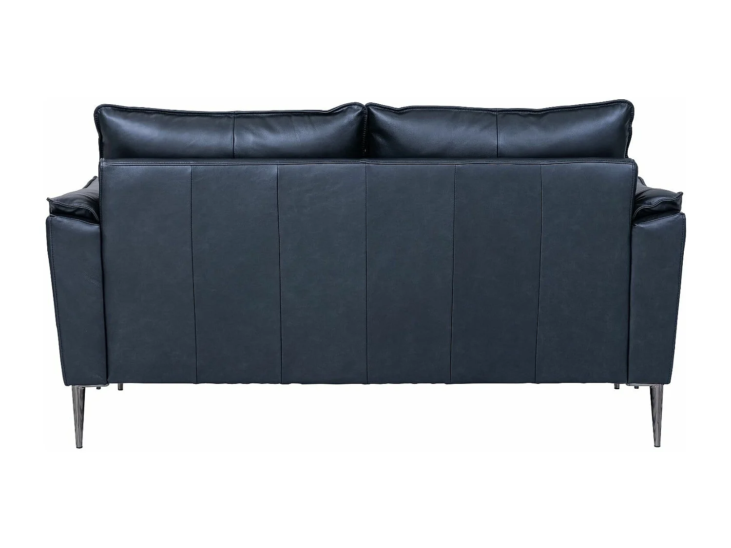Ledersofa Soul - 2-Sitzer - Leder - Schwarz
