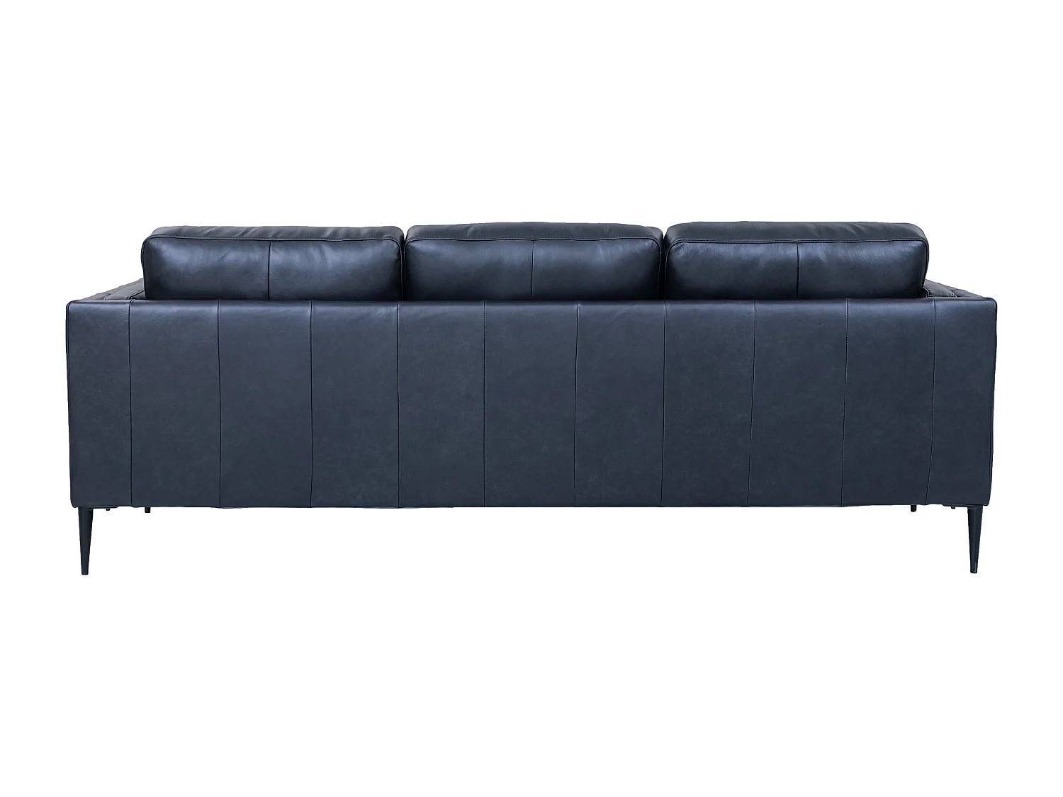 Canapé Valencia - 3 places - Cuir - Noir