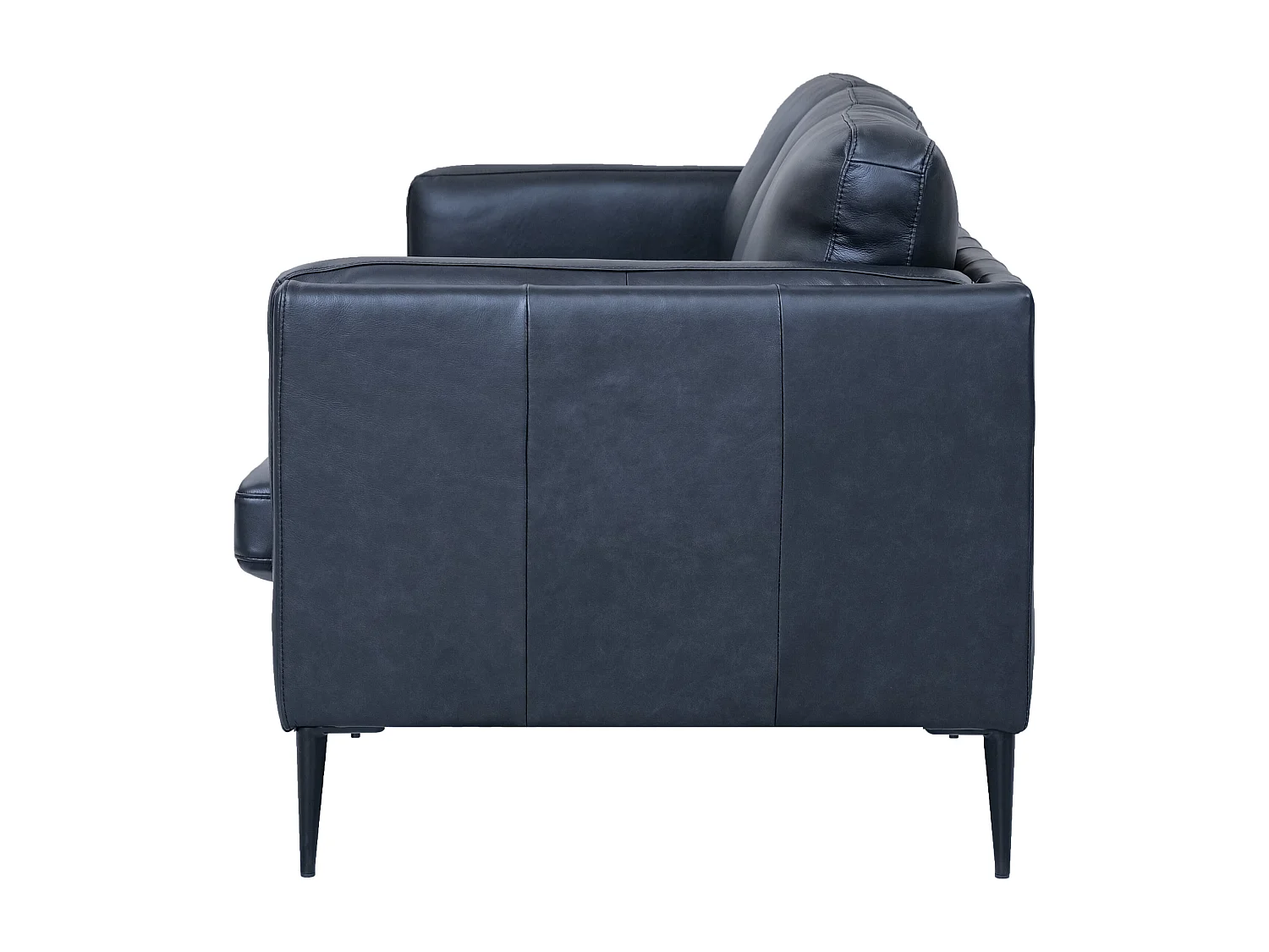 Canapé Valencia - 3 places - Cuir - Noir