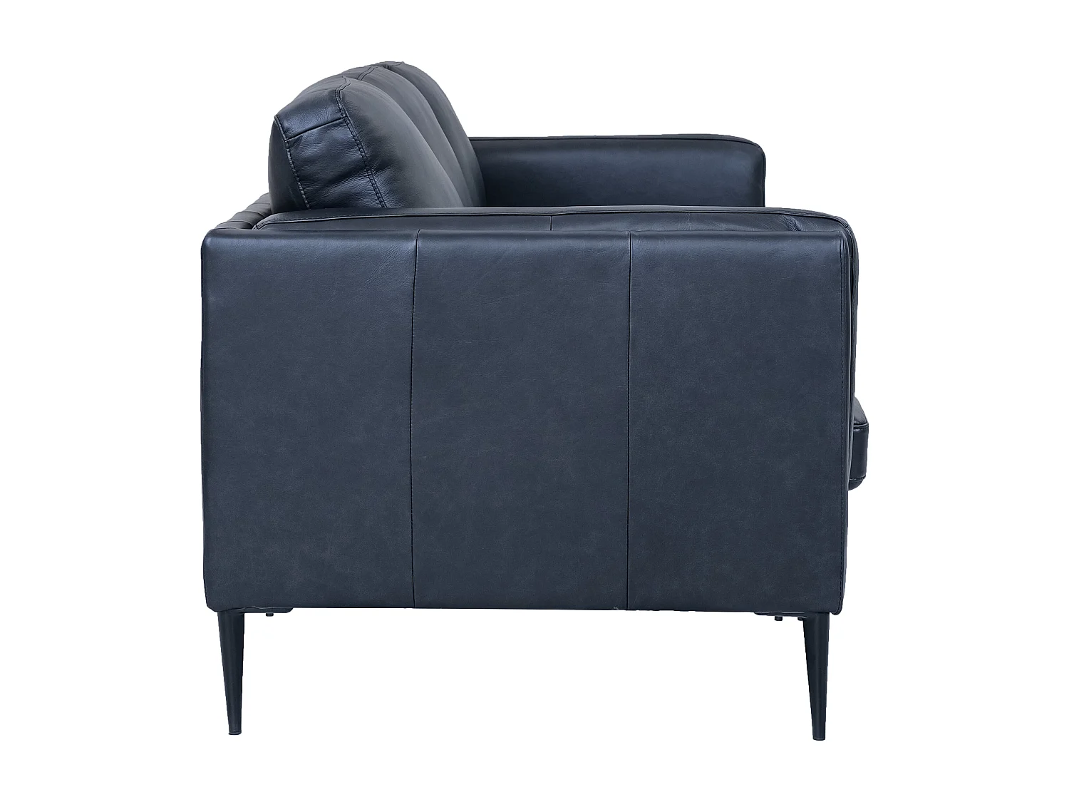 Canapé Valencia - 3 places - Cuir - Noir