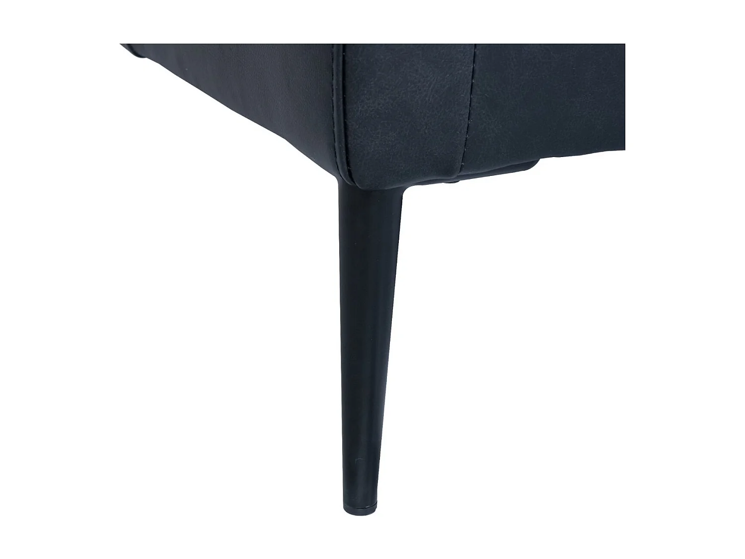 Canapé Valencia - 3 places - Cuir - Noir