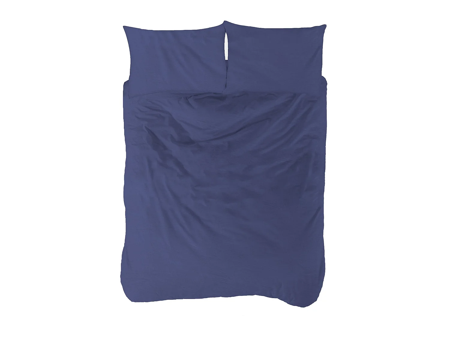 Copripiumino Liso Blu letto 120 cm - 200x200 cm, cotone 200 fili