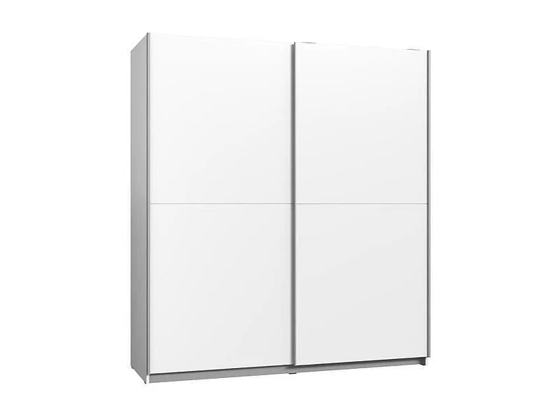 Kleiderschrank mit 2 Schiebetüren – Spanplatte – Weiß – 170,3 x 61,2 x 190,5 cm – ULOS