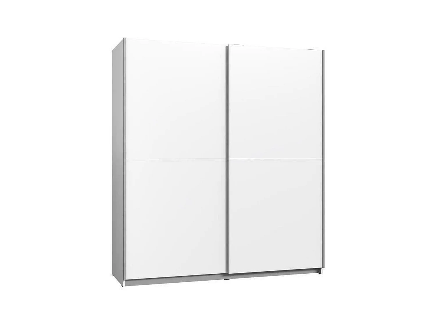 Armoire 2 portes coulissantes - Panneaux de particules - Blanc - 170,3 x 61,2 x 190,5 cm - ULOS