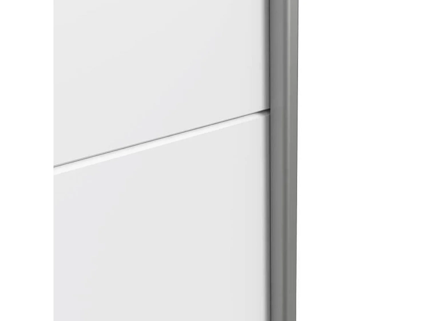 Kledingkast met 2 schuifdeuren - Spaanplaat - Wit - 170,3 x 61,2 x 190,5 cm - ULOS