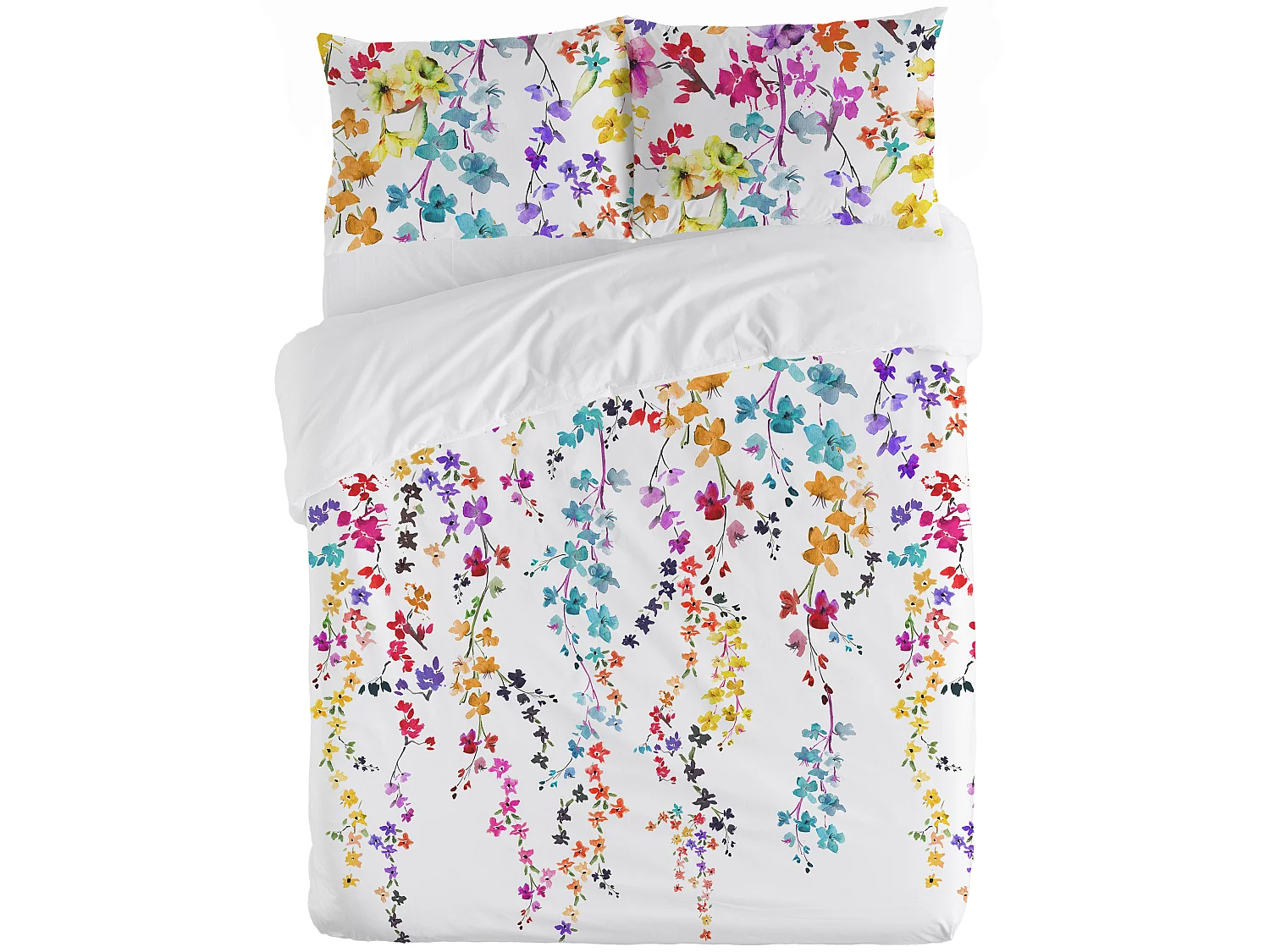 Housse de couette Haku lit 120 cm - 200x200 cm, coton 200 fils