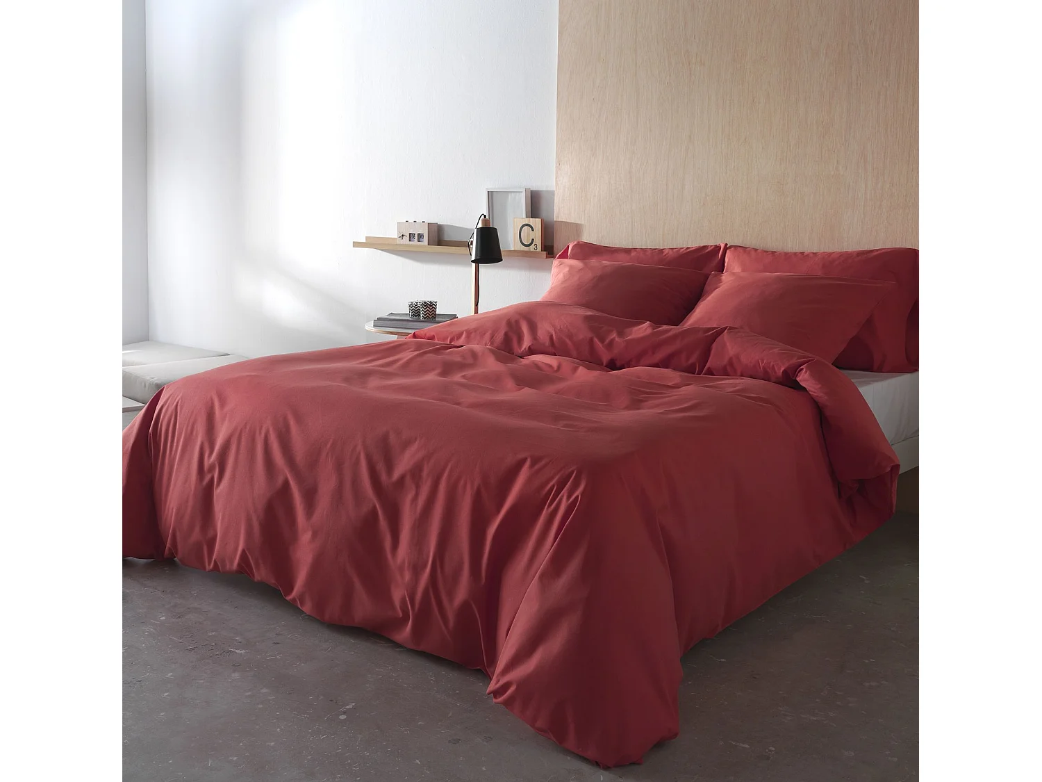 Duvet cover Liso Coral bed 120 cm - 200x200 cm, 200 thread count cotton