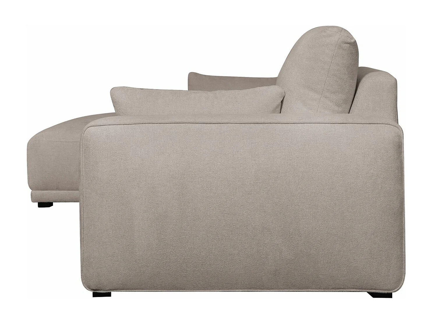 Ecksofa Links California - 3-Sitzer - Stoff - Sand