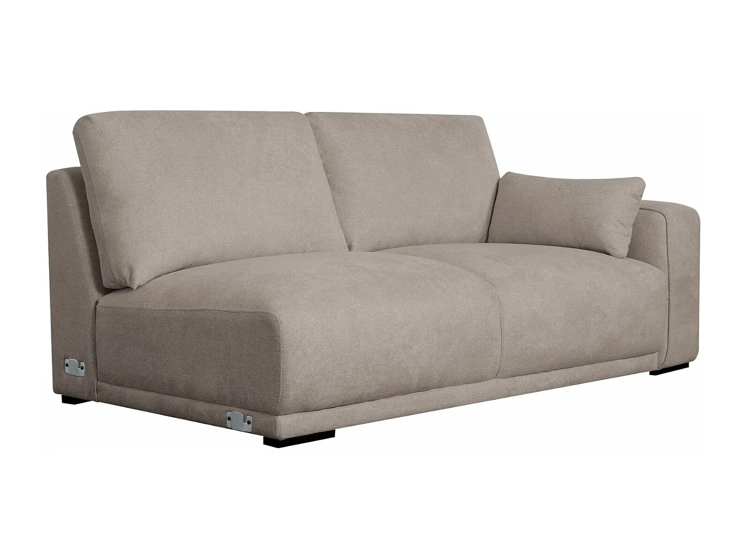 Ecksofa Links California - 3-Sitzer - Stoff - Sand