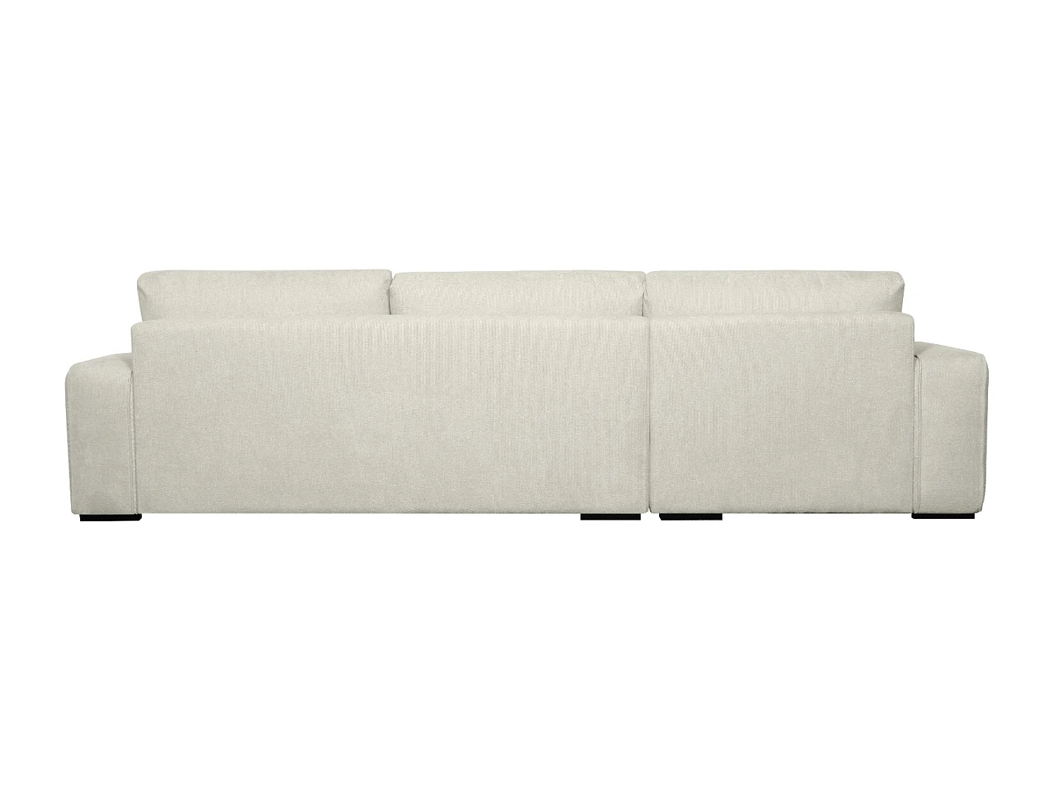 Canapé d'angle gauche California - 3 places - Tissu - Sable