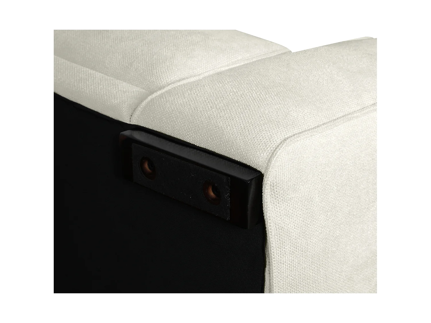 Canapé d'angle gauche California - 3 places - Tissu - Sable