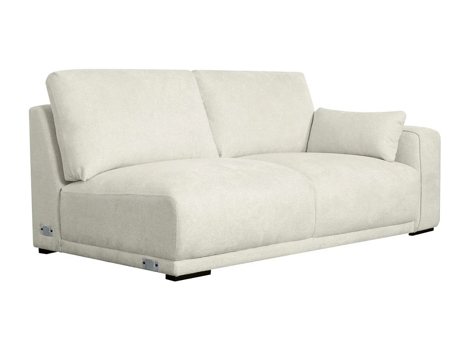 Ecksofa Links California - 3-Sitzer - Stoff - Beige