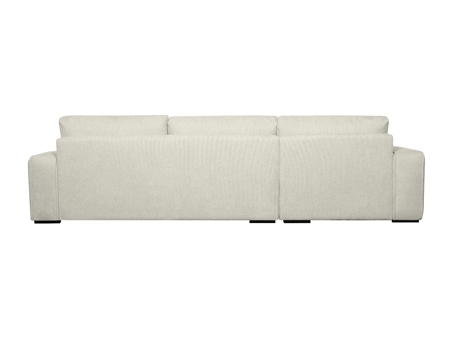 Canapé d'angle gauche California - 3 places - Tissu - Beige