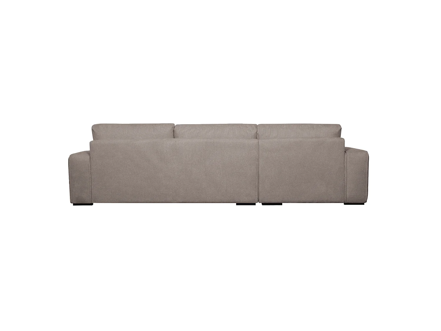Canapé d'angle gauche California - 3 places - Tissu - Beige