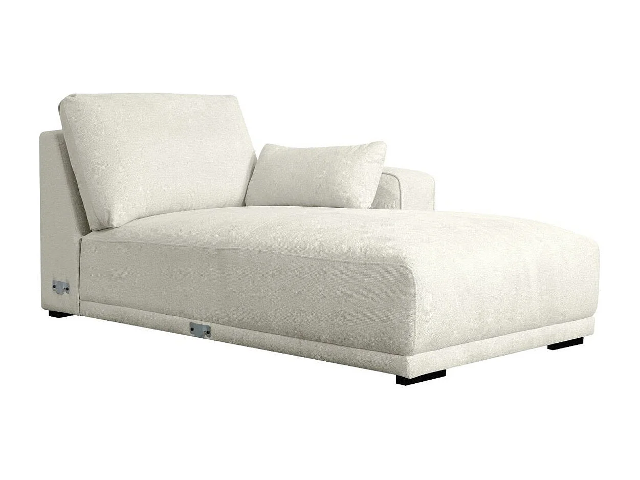 Canapé d'angle droite California - 3 places - Tissu - Sable