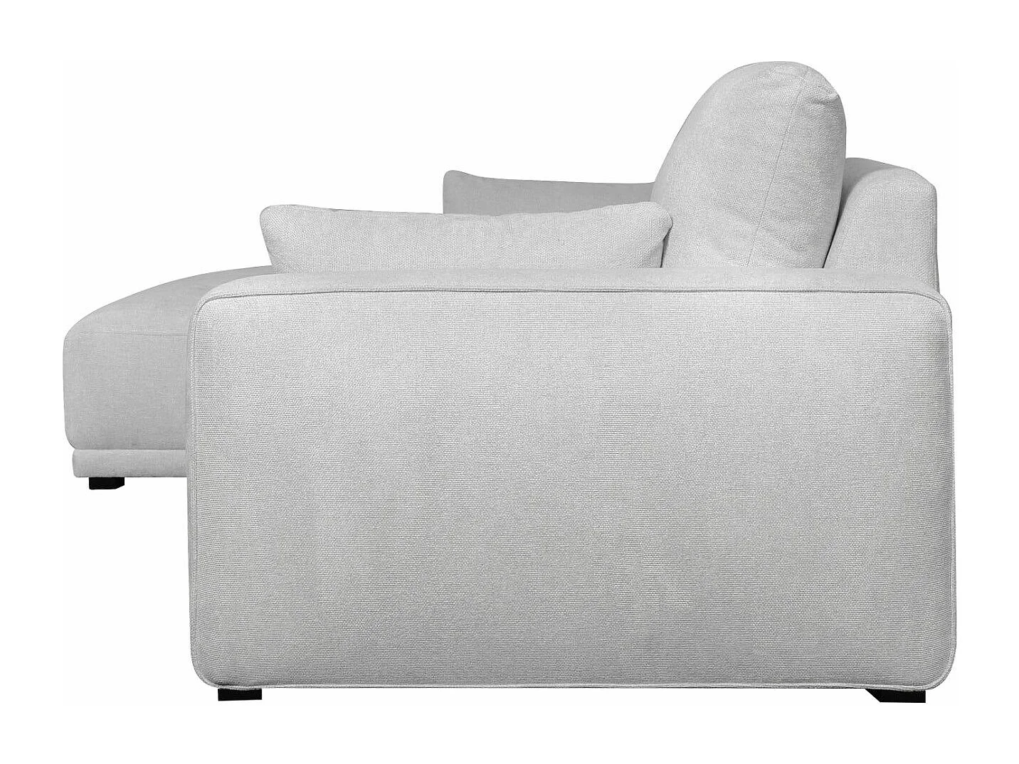 Ecksofa Links California - 3-Sitzer - Stoff - Grau