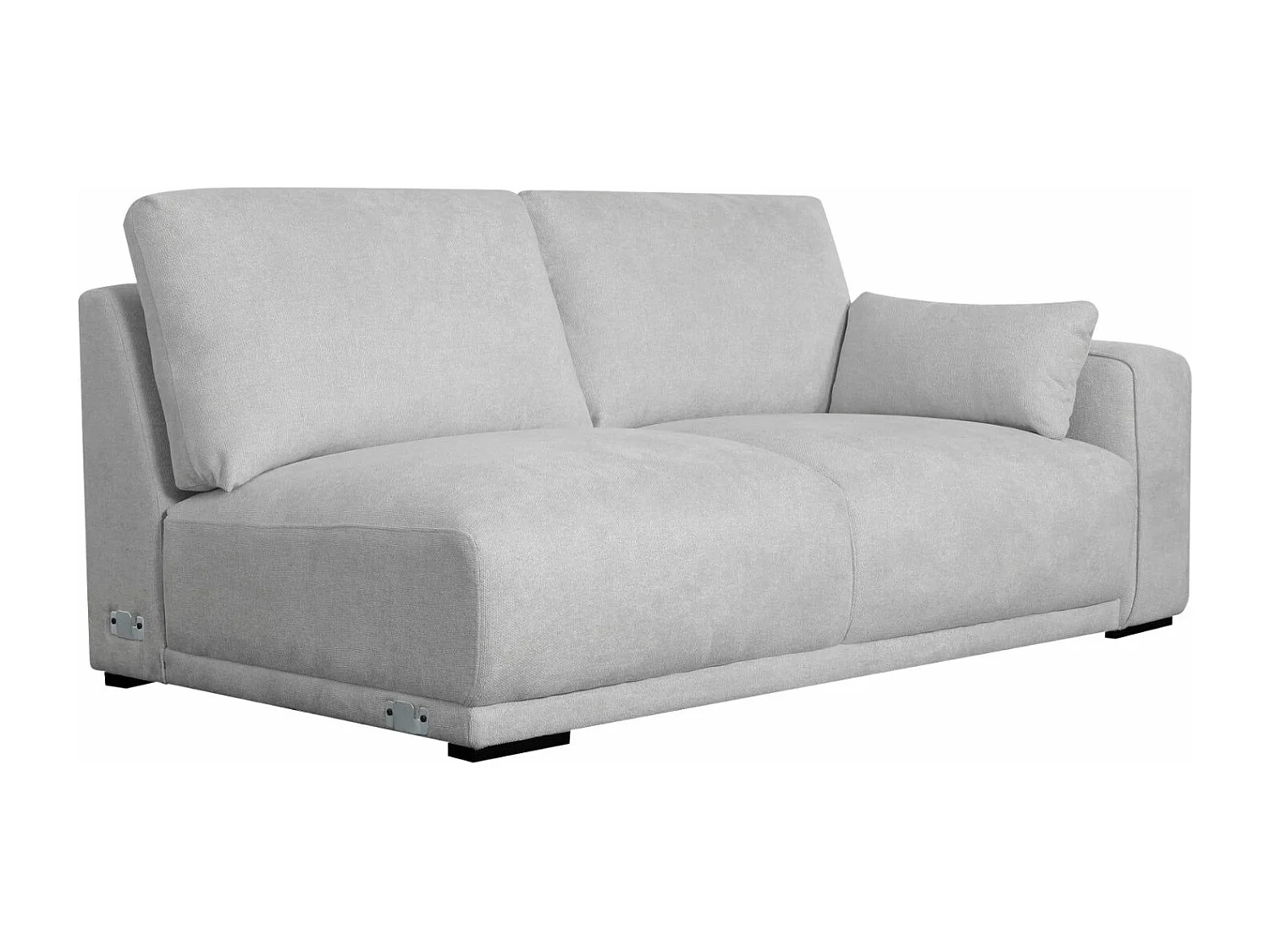 Ecksofa Links California - 3-Sitzer - Stoff - Grau