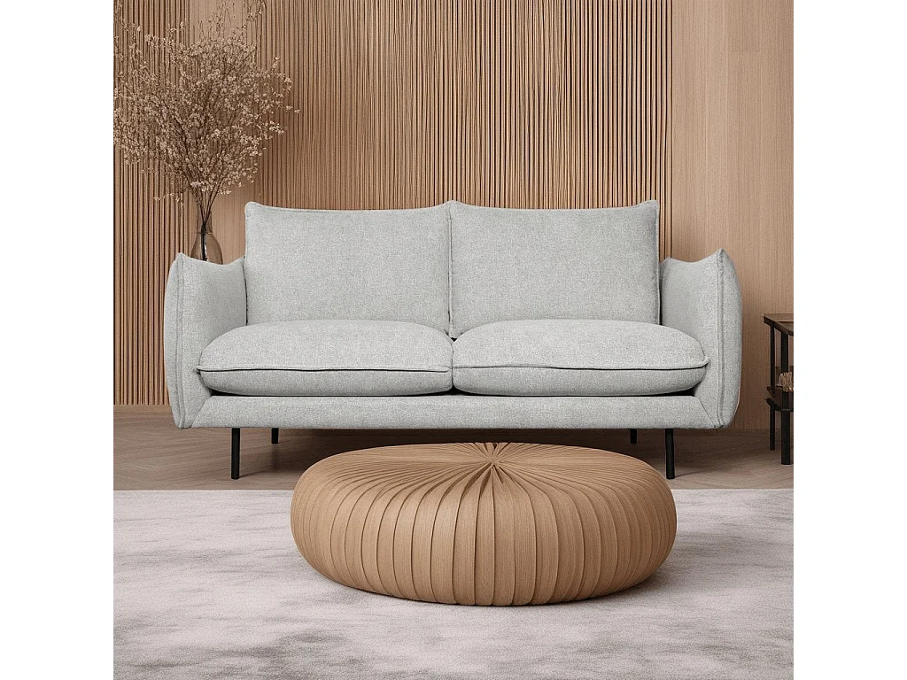 Canapé Milano - 2 places - Tissu - Gris