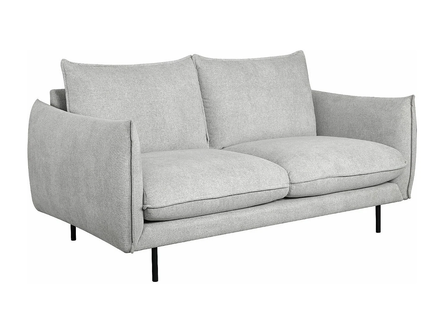 Canapé Milano - 2 places - Tissu - Gris
