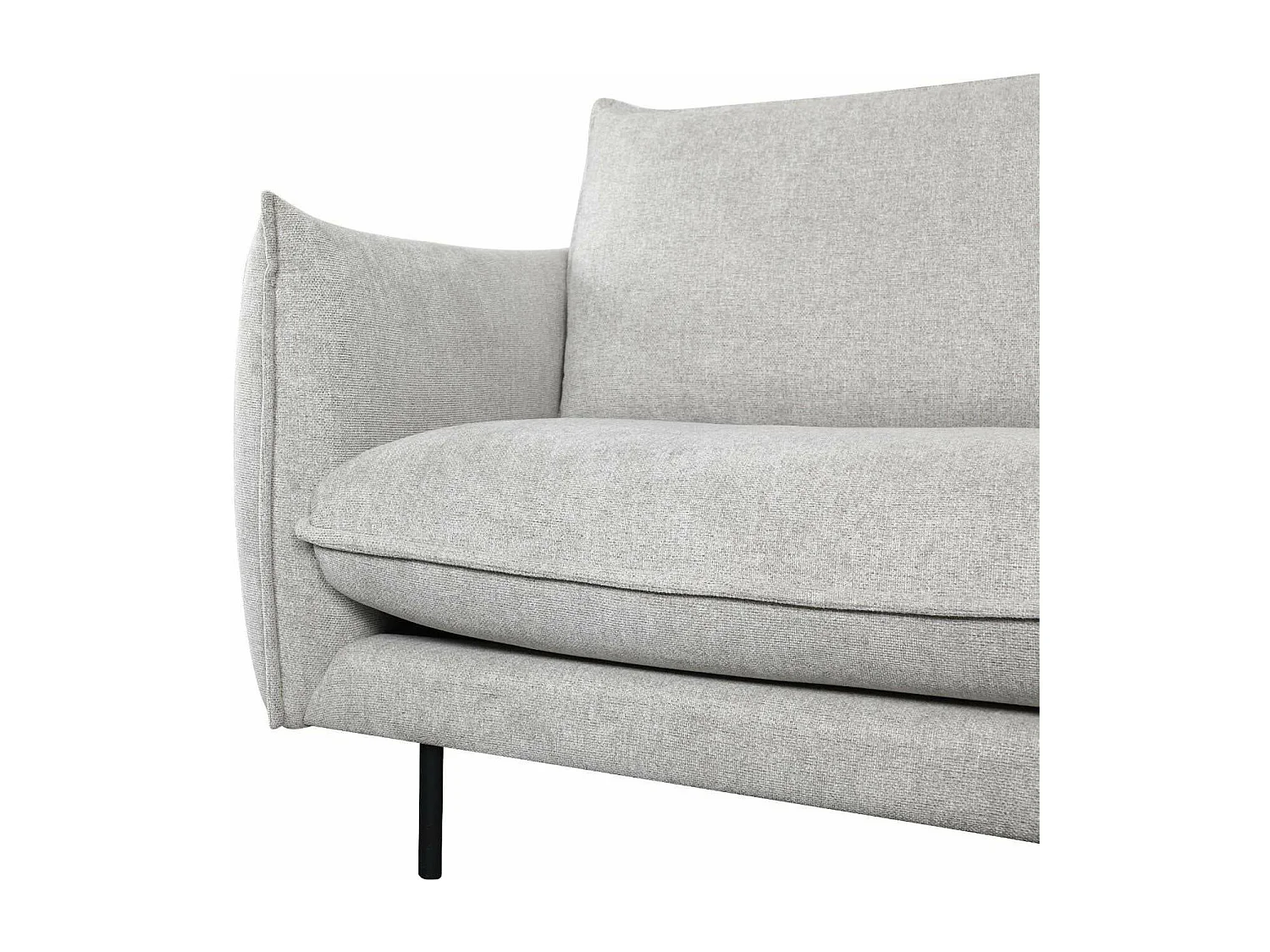 Canapé Milano - 2 places - Tissu - Gris