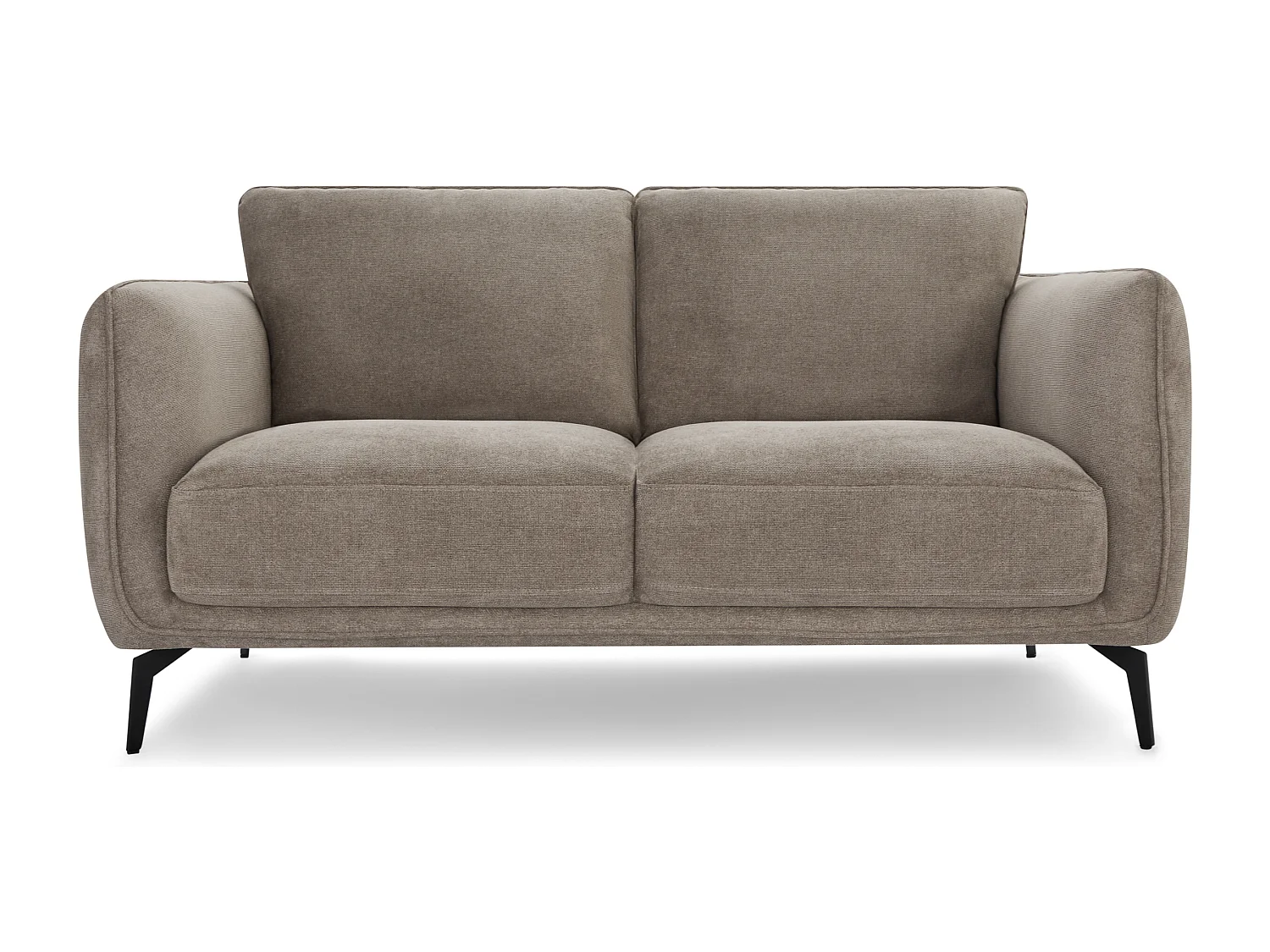 Sofa 2-Sitzer Selena - Stoff Chenille - Taupe