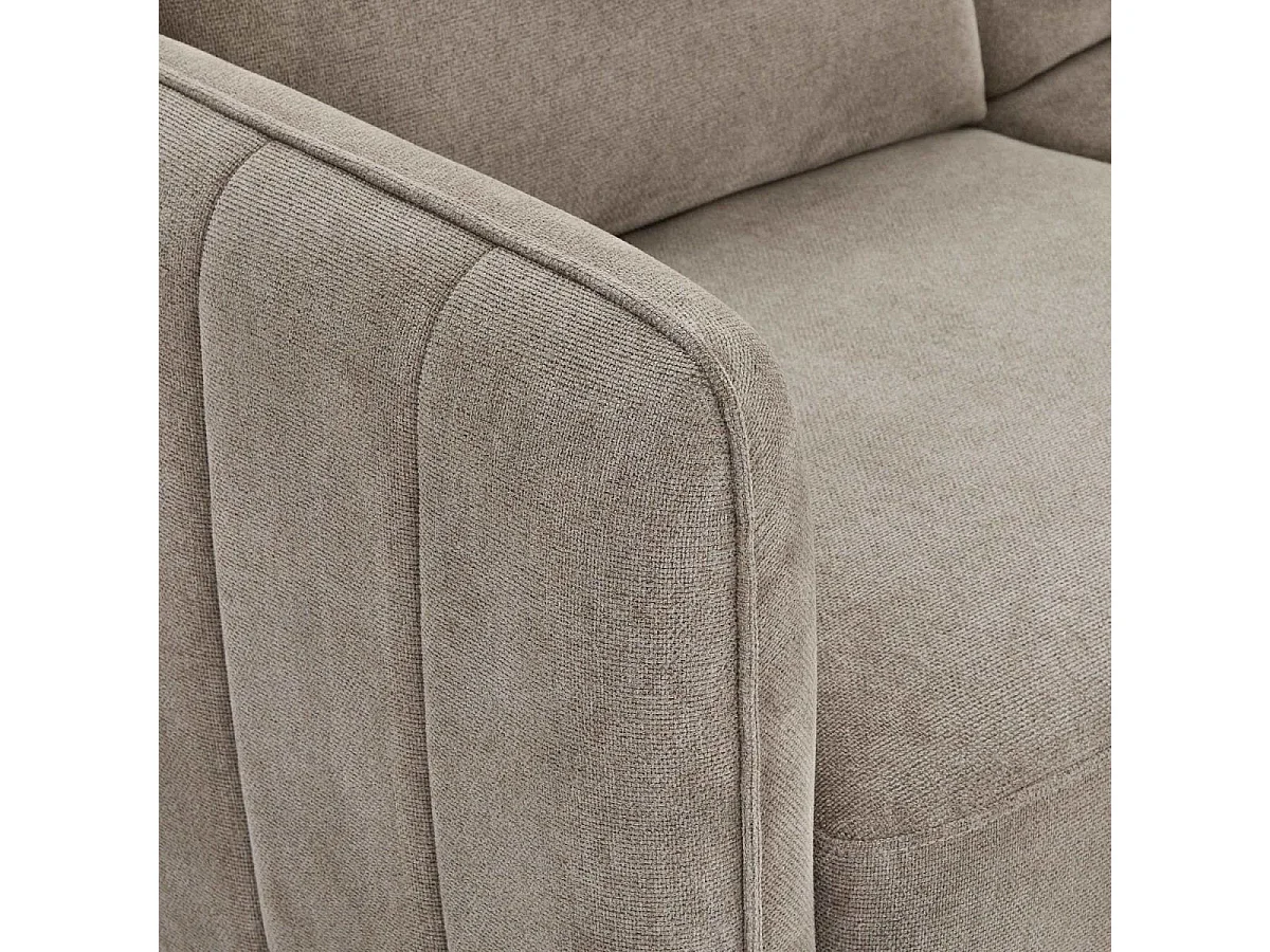 Sofa 2-Sitzer Selena - Stoff Chenille - Taupe