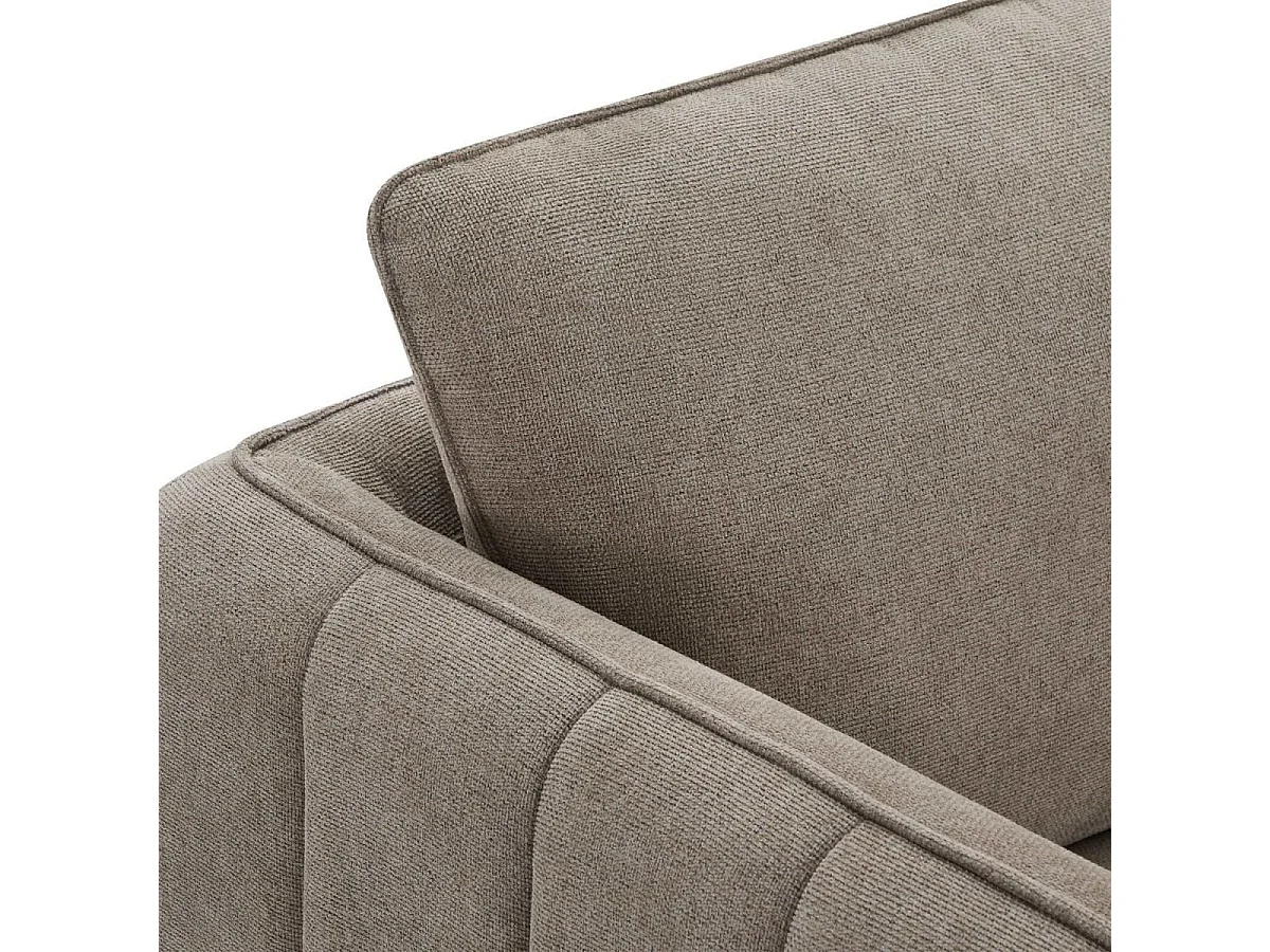 Sofa 2-Sitzer Selena - Stoff Chenille - Taupe