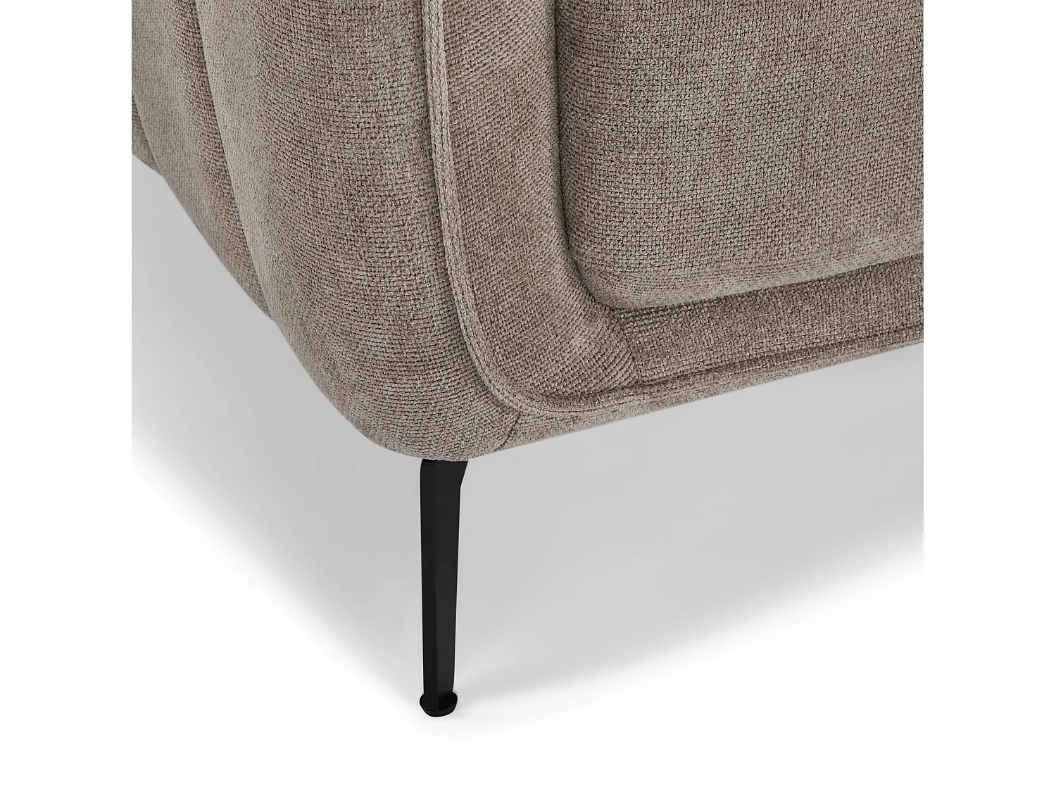 Sofa 2-Sitzer Selena - Stoff Chenille - Taupe
