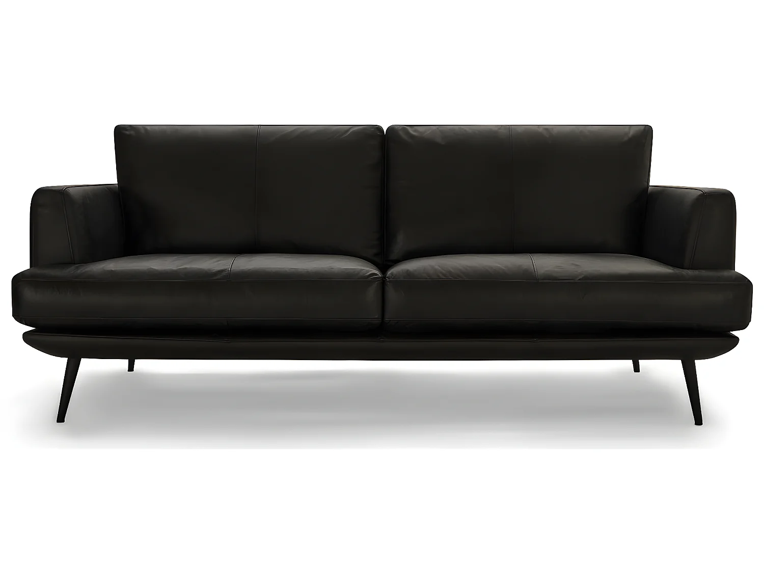 Canapé Havana - 3 places - Cuir - Noir