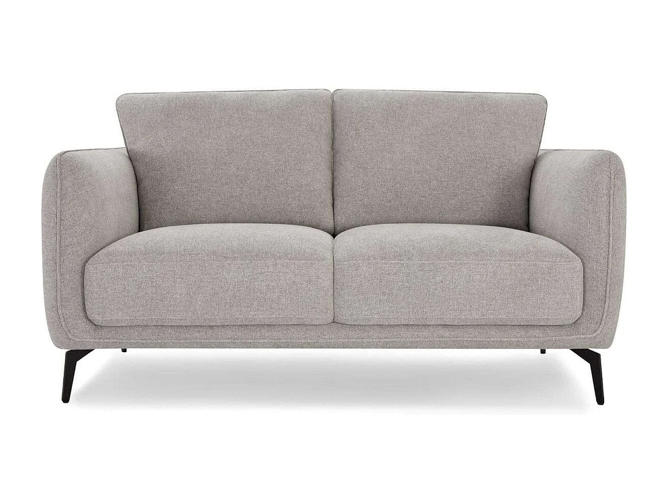 Tweezitsbank Selena van stof - grijs