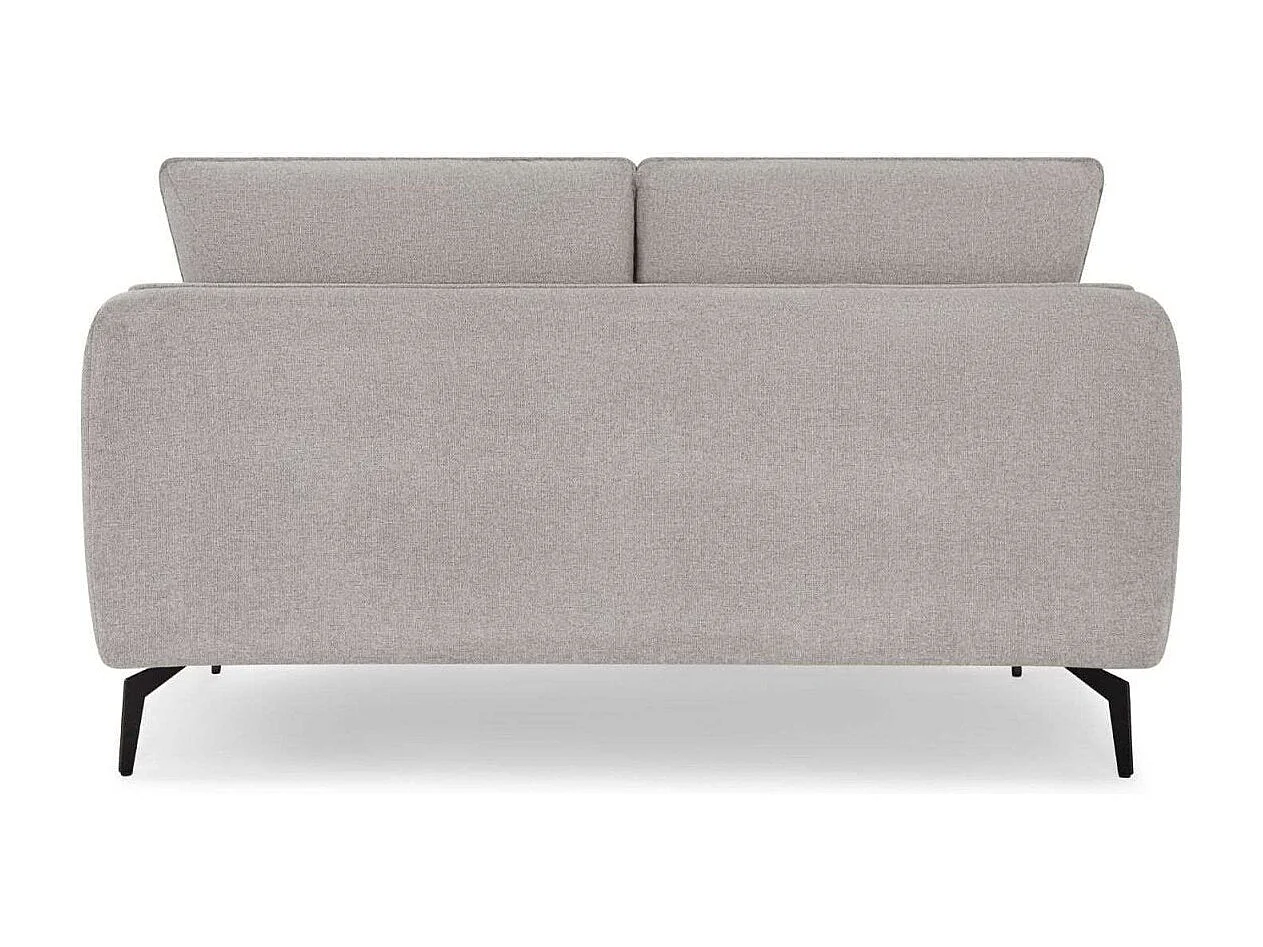 Tweezitsbank Selena van stof - grijs