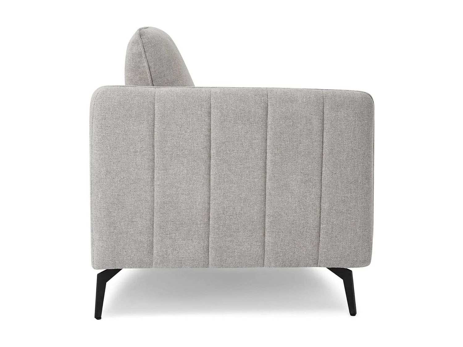 Tweezitsbank Selena van stof - grijs