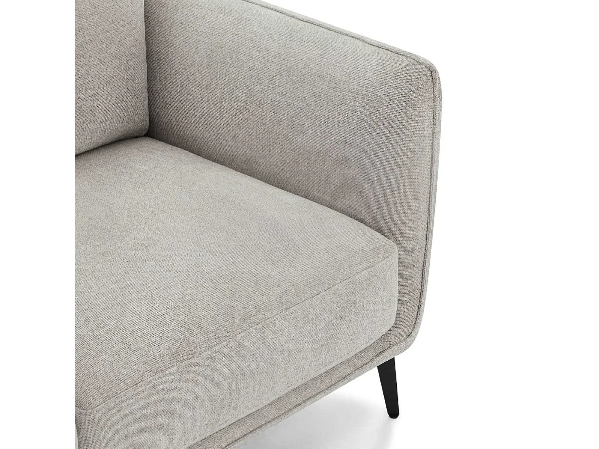 Tweezitsbank Selena van stof - grijs