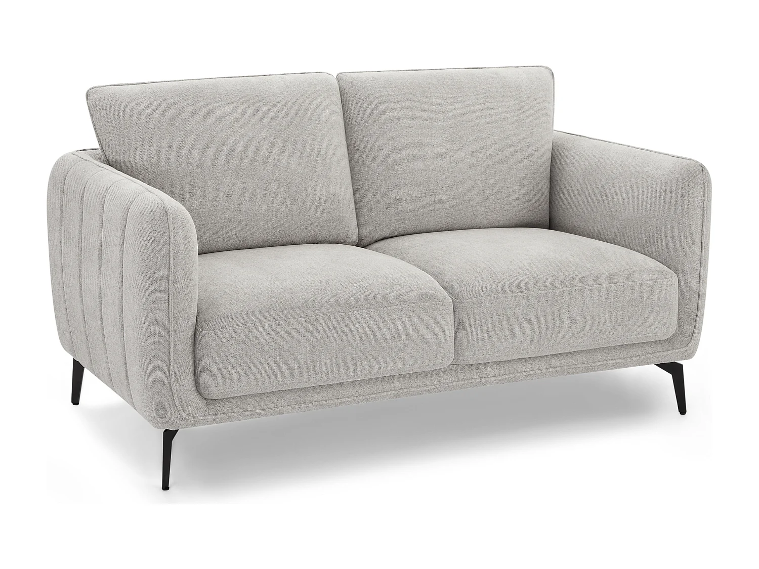 Canapé Selena - 2 places - Tissu - Gris
