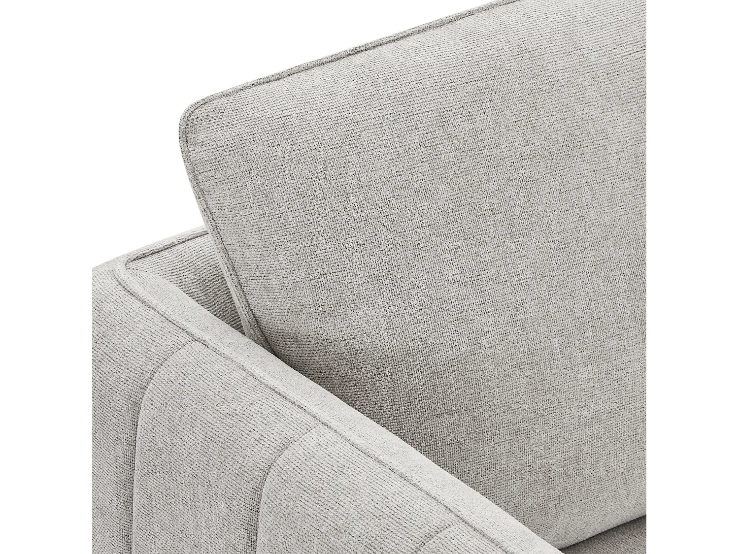 Canapé Selena - 2 places - Tissu - Gris