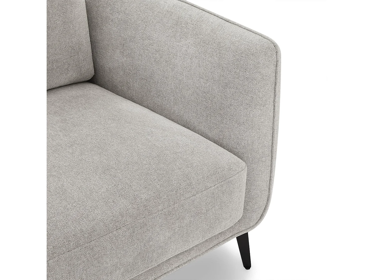 Driezitsbank Selena van stof - grijs